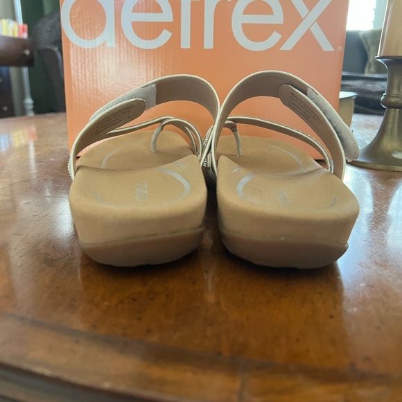 Aetrex Izzy Sparkle White Sandal Silver Rhinestone Size 10 - Picture 7 of 11